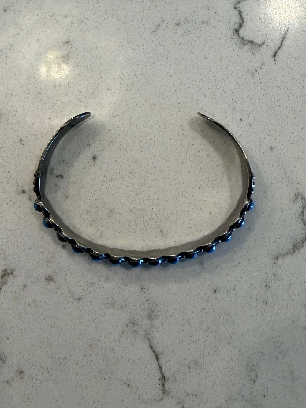 Vintage Bell Trading Post Turquoise & Silver Native American Made Bracelet